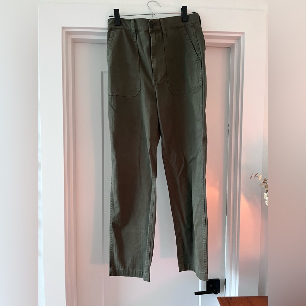 Madewell cargo pants dark green size 27, never worn